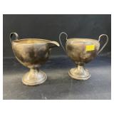 Sterling Weighted Sugar and Creamer