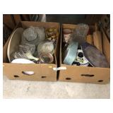 (2) Boxes of Pattern Glass, Serving Dishes