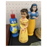 (3) Vintage Soaky Bottles