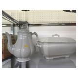 Ironstone Pitcher with Tureen