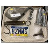 Dough Scraper, Spring Scale, Pulley