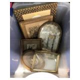 Framed Prints, Mirror, Storage Tote/Lid