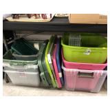 (7) Storage Totes with Lids