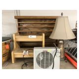 Electric Heater, Step Stool, Wall Shelf