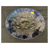 Unmarked Northwood "3 Fruits" Carnival Glass Plate