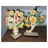 (2) Attributed Hubley Cast Metal Door Stops