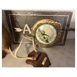 Wall Clock, Antlers, Sign