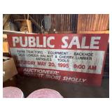 Public Auction Sign