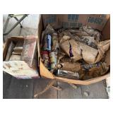 Vintage Beer Cans with Books