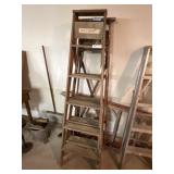 (2) 6 Ft. Wooden Step Ladders