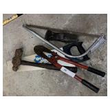 Splitting Wedge, Saws, Hammer
