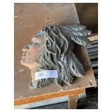 Plaster Native American Wall Plaque