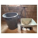 Waste Can and Fertilizer Spreader