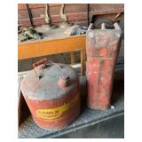 (2) Metal Fuel Cans