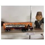 Vintage Bobblehead with Winross Truck