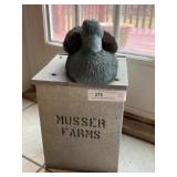 Musser Farms Milk Box with Boot Scrape