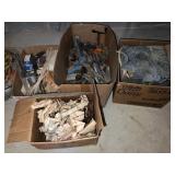(4) Boxes of Hardware, Hand Tools, etc.