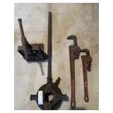 Pipe Vise, Threader, Wrenches