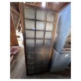 (2) Reclaimed Glass Panel Doors