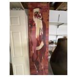 Large Santa Oil On Board