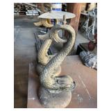 (2) Brass Koi Fish Stands