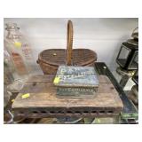 Cigar Mold, Advertising Tins, Woven Basket