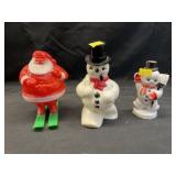 Vintage Christmas Candy Containers and Figurine