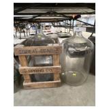 (2) Glass Water Bottles