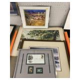 Framed Prints and Stamps
