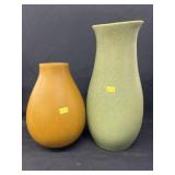 (2) Unsigned Art Pottery Vases