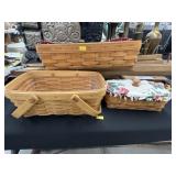 (3) Longaberger Baskets