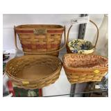 (4) Longaberger Baskets