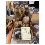 Coconut and Nut Shell Figurines