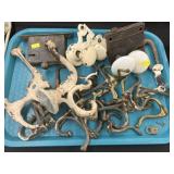 Brass and Cast Metal Hooks with Door Hardware