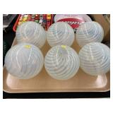 (6) New Opalescent Lamp Shades
