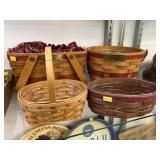 (4) Longaberger Baskets