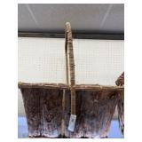 Bark and Wicker Woven Basket