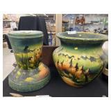 Mexican Pottery Planter with Stand