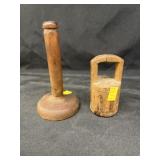 (2) Early Wood Butter Prints