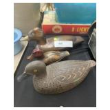 (3) Wooden Duck Decoys