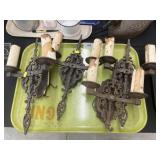 (4) Cast Metal Sconces