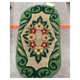 Floral Hooked Rug