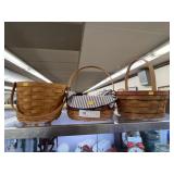 (3) Longaberger Baskets