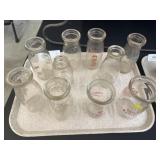 Milk Bottles and Sour Cream Jars