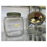 (2) Glass Canisters