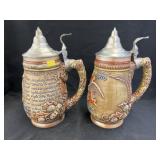 (2) Anheuser Busch Beer Steins