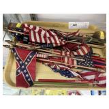 Miniature U.S. Flags and Coca-Cola Adv. Pencils