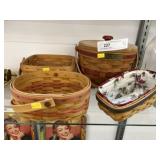 (4) Longaberger Baskets
