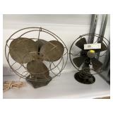 (2) Vintage Tabletop Fans