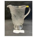 Admiral Dewey Pattern Glass Pitcher